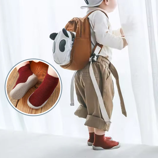 Chaussures bebe | En tricot doux, semelle en caoutchouc antidérapante